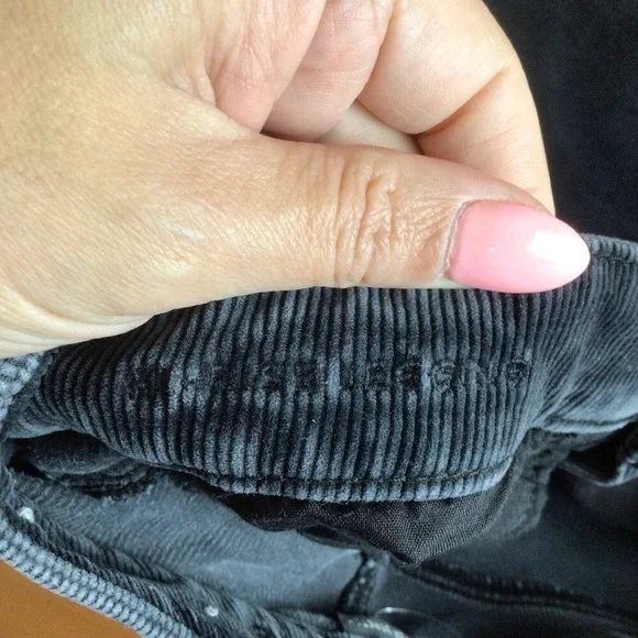 SALE Women's American‎ Eagle Super Stretch Black High Rise Corduroy Jegging - Picture 10 of 11